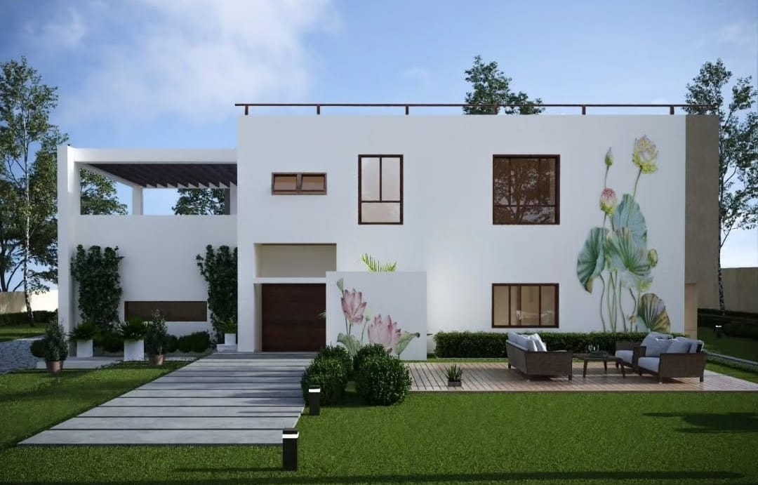 Modern exterior facade